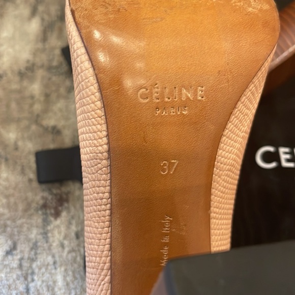 Celine Phoebe Philo Pink Python Wooden Heels - Picture 10 of 10